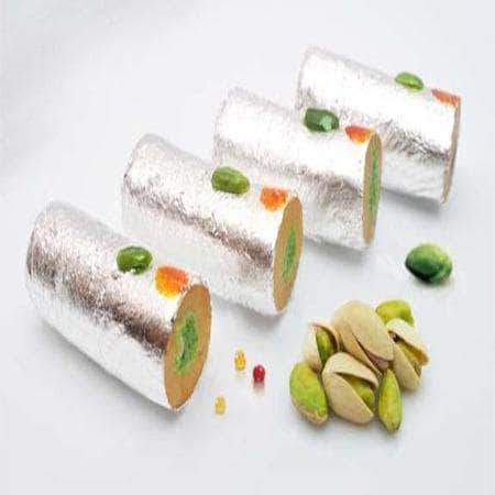 Bhikharam Chandmal Kaju Pista Roll | India Cuisine - INDIA CUISINE