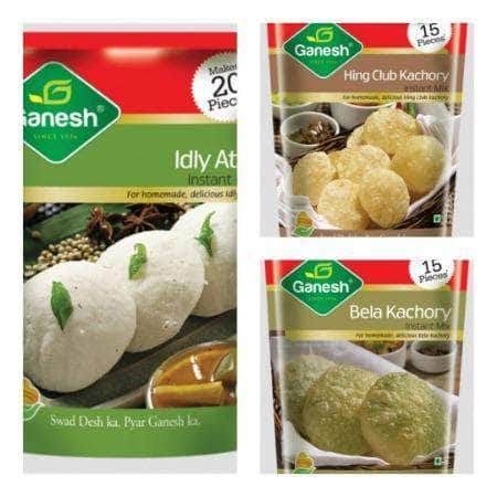 Ganesh Bela Kachori, Club Kachori and Idli Instant Mix Combo