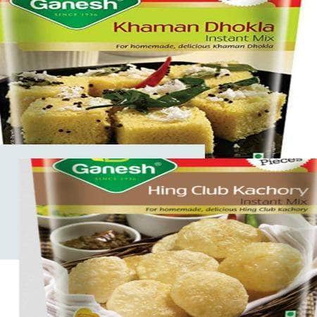 Ganesh Khaman Dhokla and Hing Club Kachori Instant Mix Combo